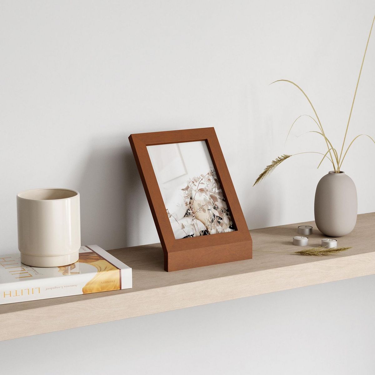 UMBRA - Marco de Foto Podium Madera 14x18cm