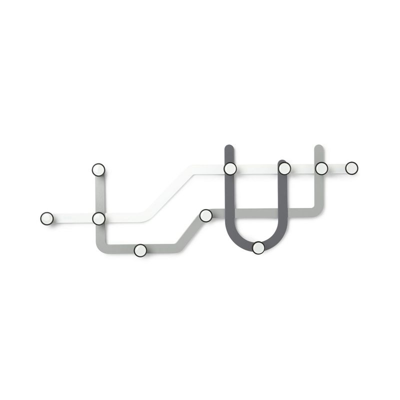UMBRA - Perchero Subway Gris/Blanco