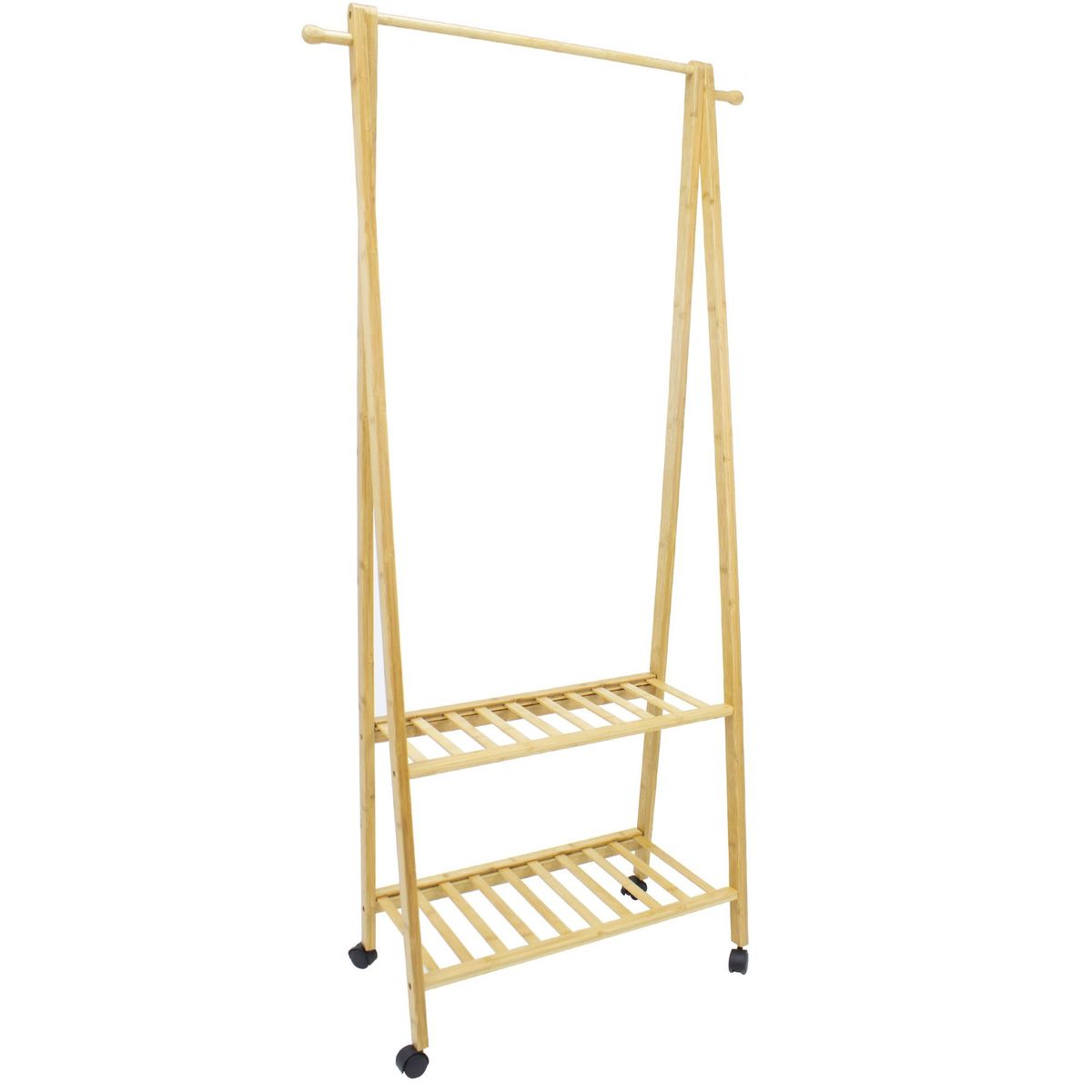 JUST HOME COLLECTION - Stand de Ropa Bambú con Zapatera