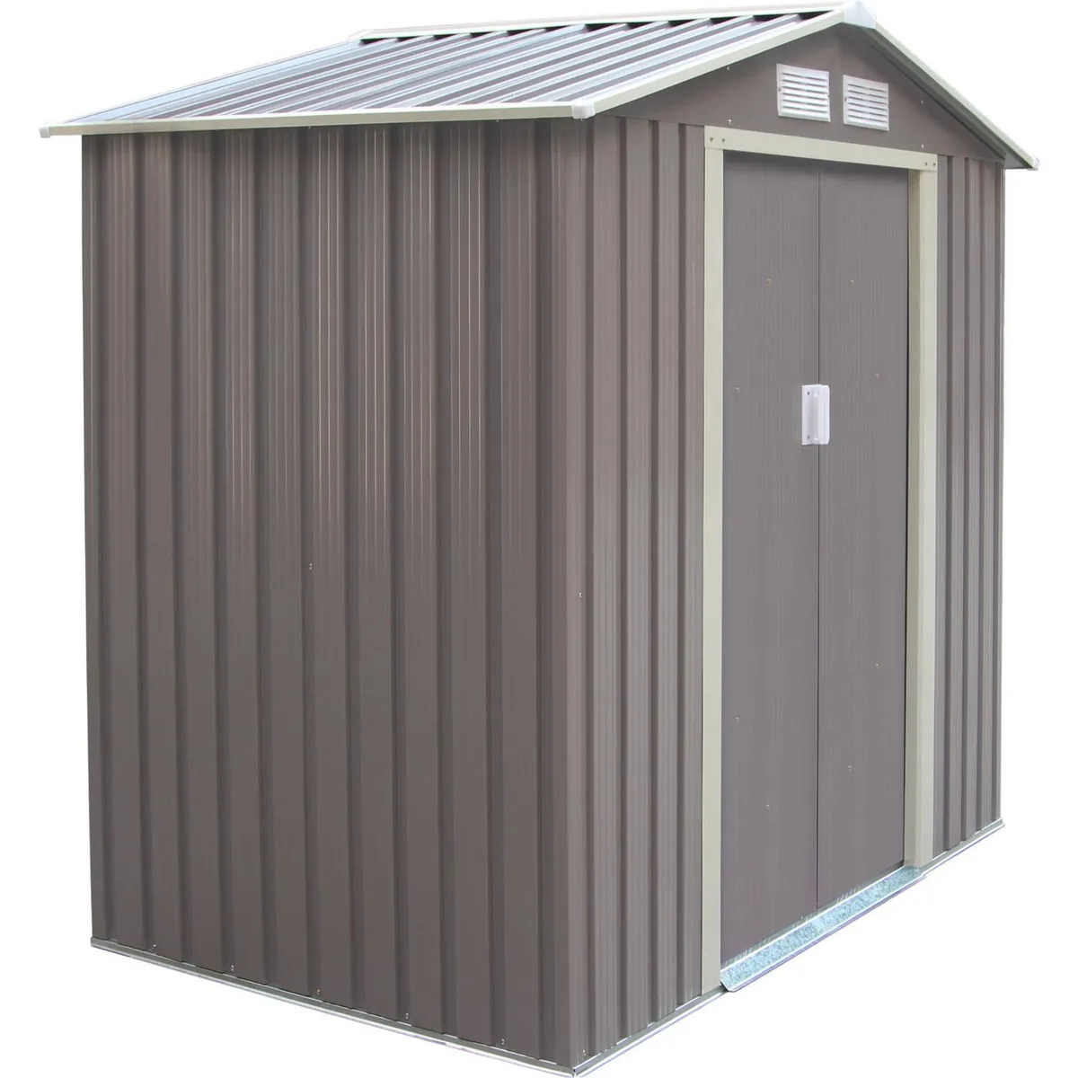 ERGO - Caseta de Jardin Metal Gris 201x190x121cm