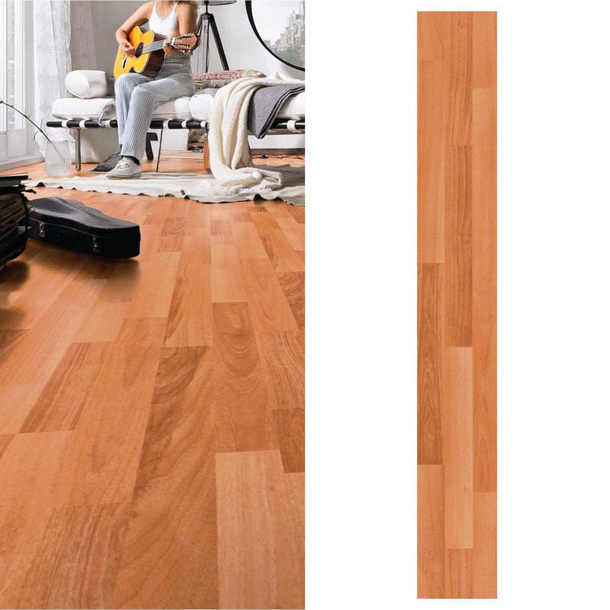 HOLZTEK - Piso Laminado Nogal Marrón AC3 7mm 2.39m3