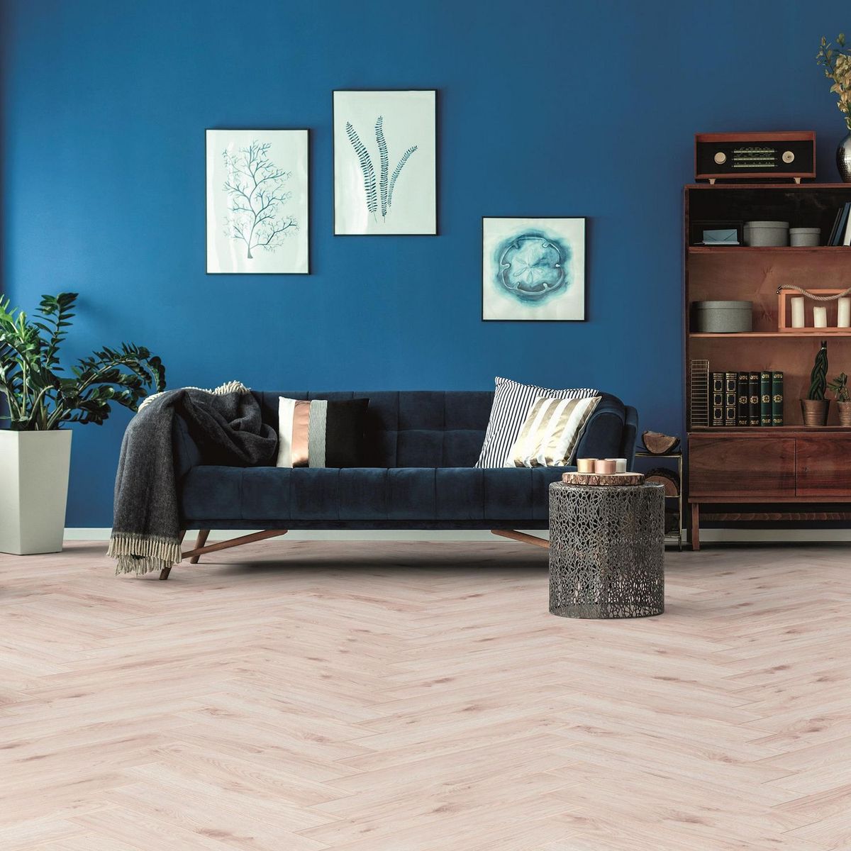 HOLZTEK - Piso Laminado HB Burd Oak 8mm 1.23m2