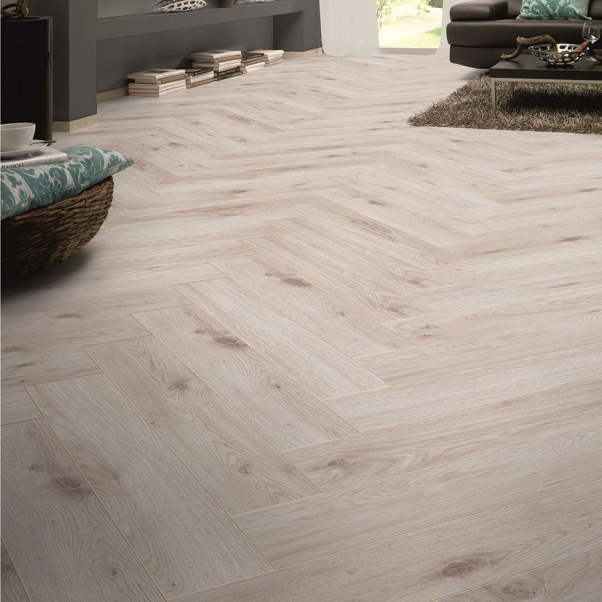 HOLZTEK - Piso Laminado HB Burd Oak 8mm 1.23m2