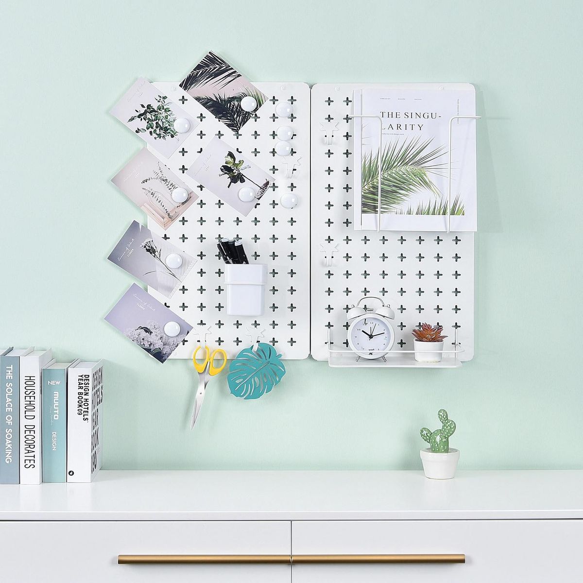 JUST HOME COLLECTION - Organizador de Escritorio 11.9x54.6x61.6cm Blanco