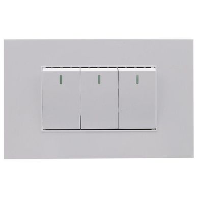 Interruptor Triple Cygnus Blanco