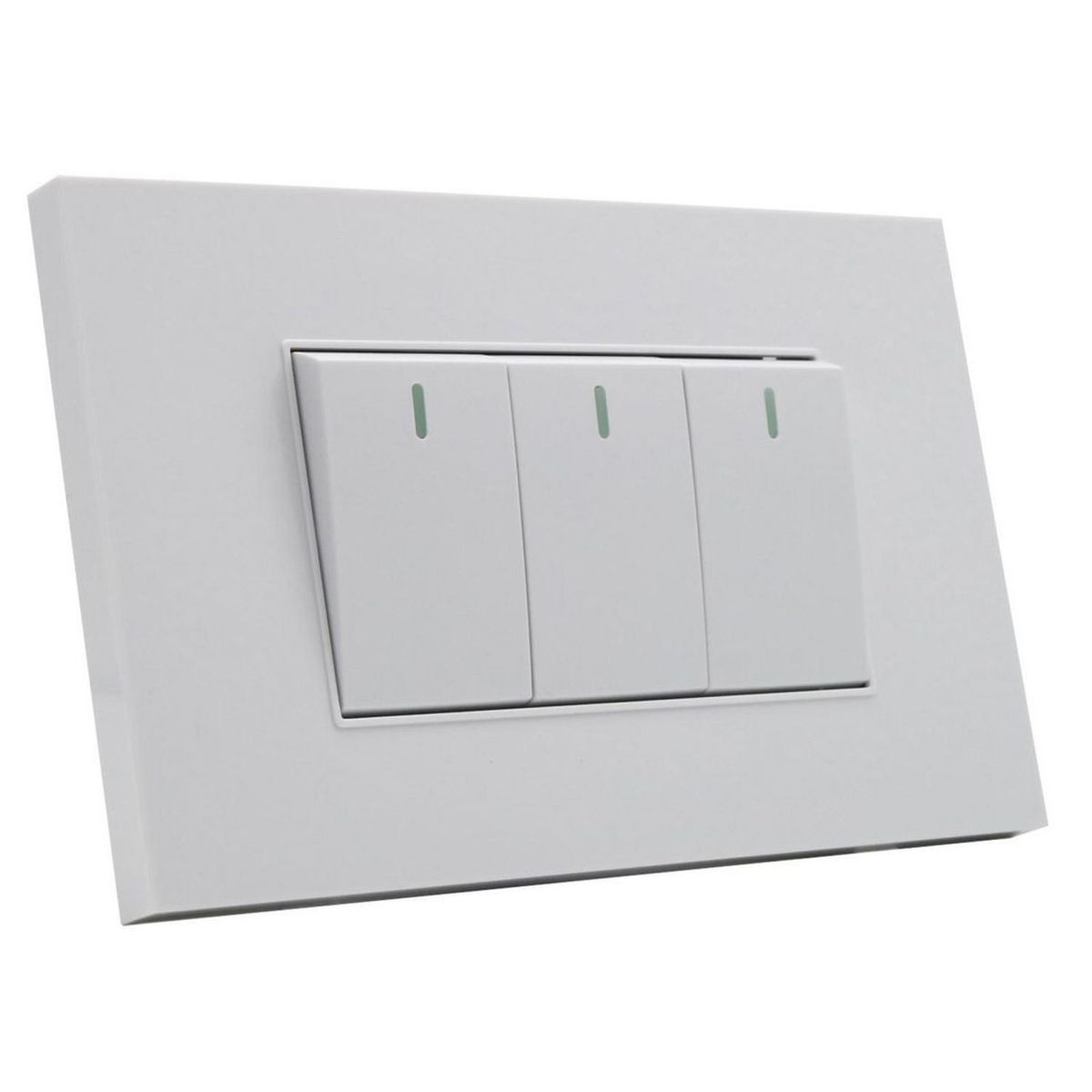 HALUX - Interruptor Triple Cygnus Blanco