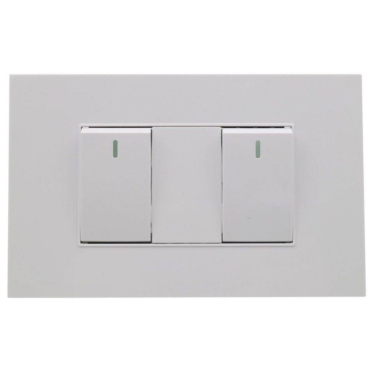 HALUX - Interruptor Doble Cygnus Blanco