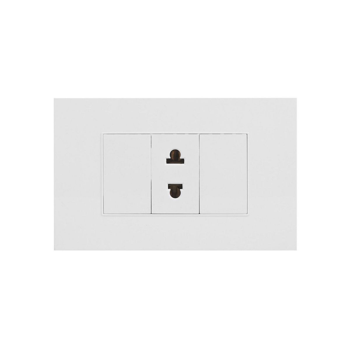 HALUX - Tomacorriente Simple Cygnus Blanco