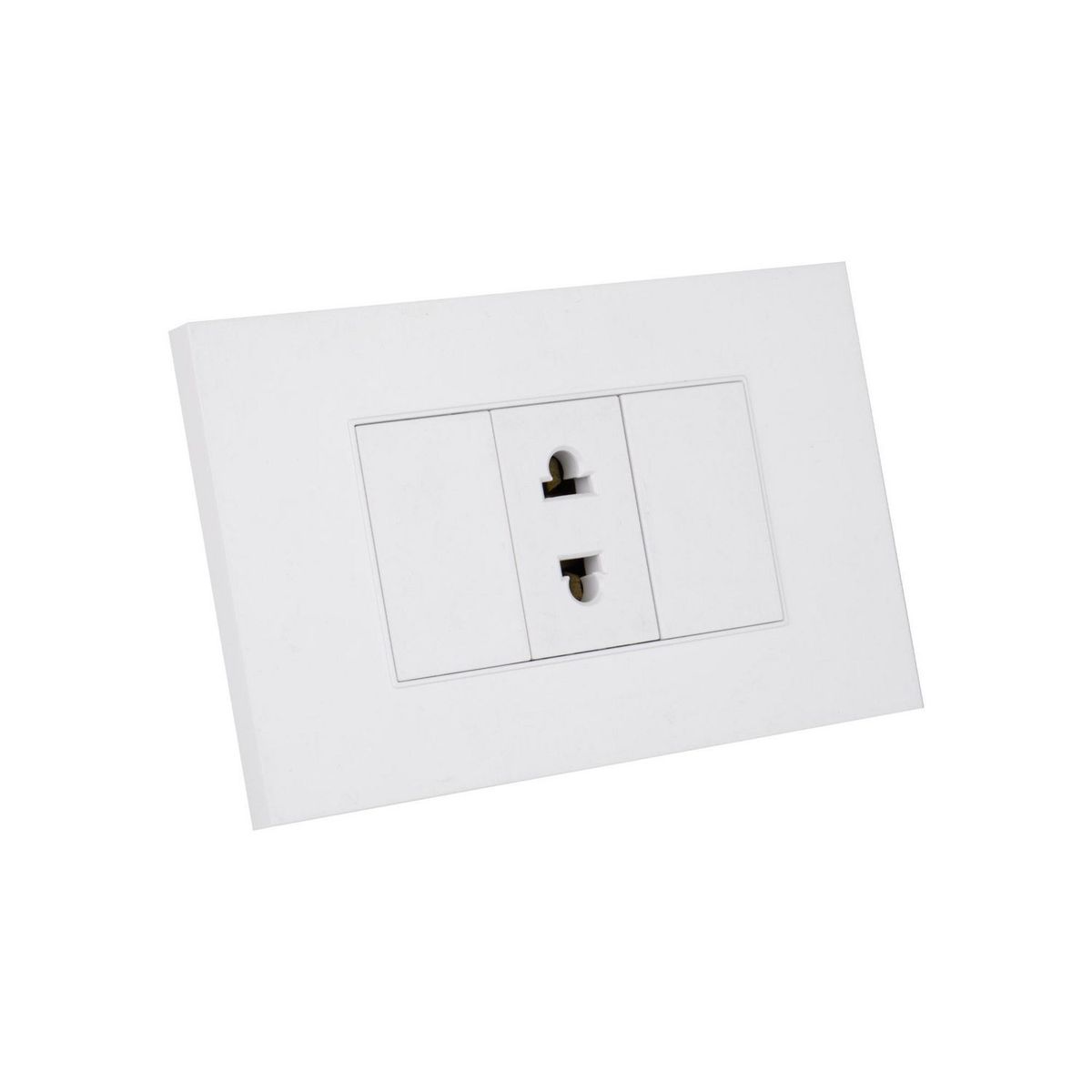 HALUX - Tomacorriente Simple Cygnus Blanco