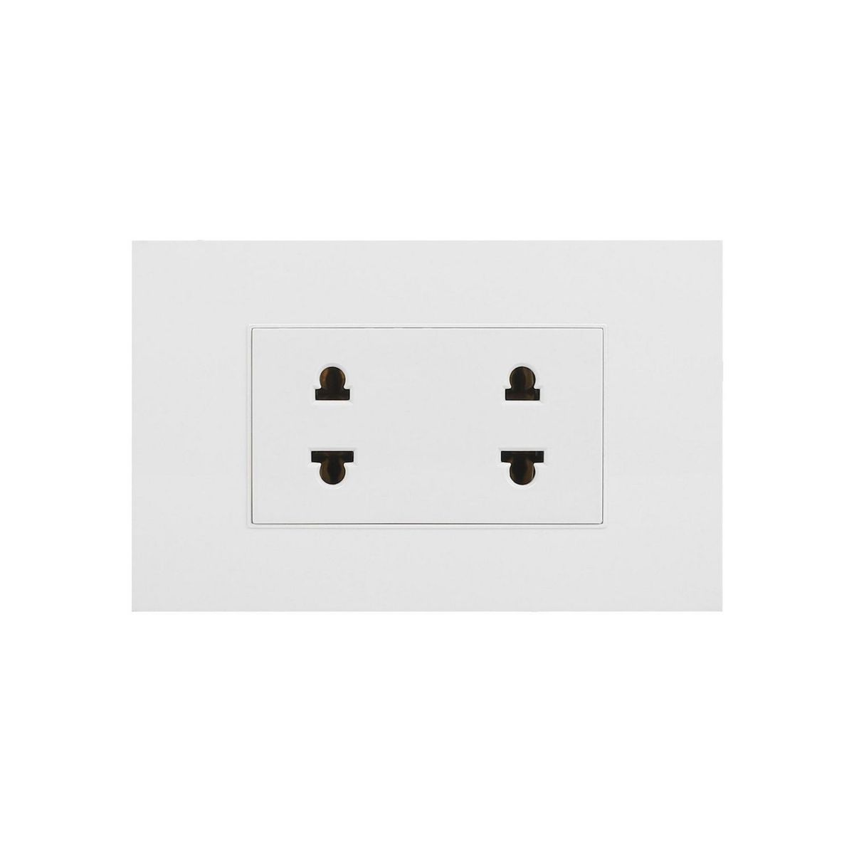 HALUX - Tomacorriente Doble Cygnus Blanco