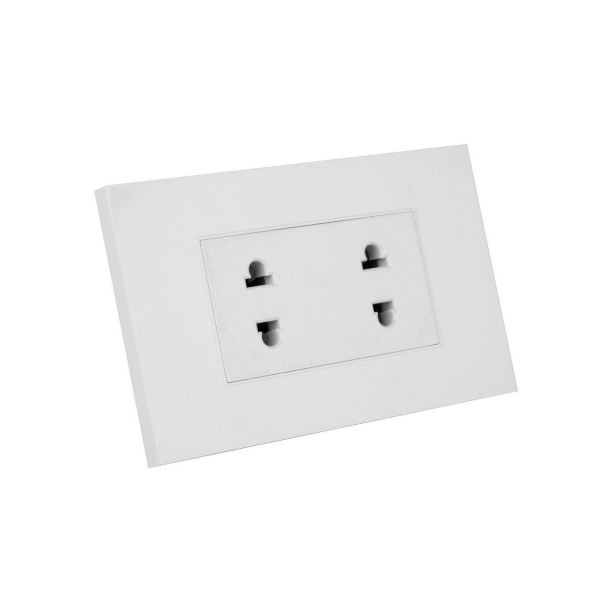 HALUX - Tomacorriente Doble Cygnus Blanco