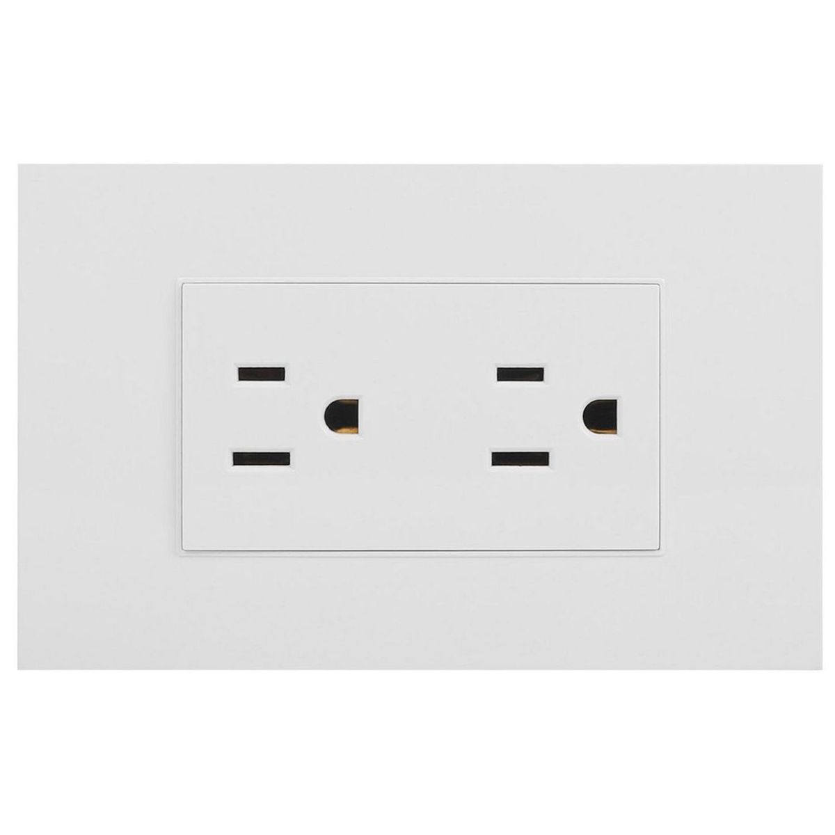 HALUX - Tomacorriente Doble US Cygnus Blanco