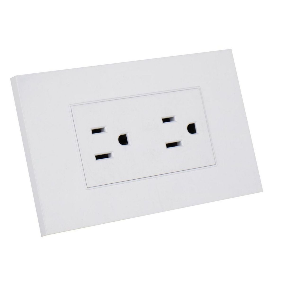 HALUX - Tomacorriente Doble US Cygnus Blanco