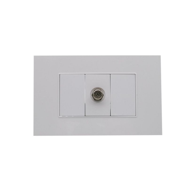 HALUX - Toma Coaxial TV Cygnus Blanco