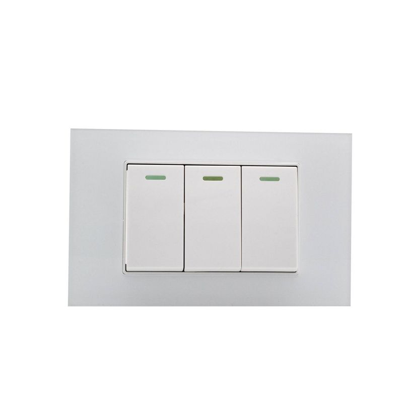 HALUX - Interruptor Triple Halux Polaris Blanco