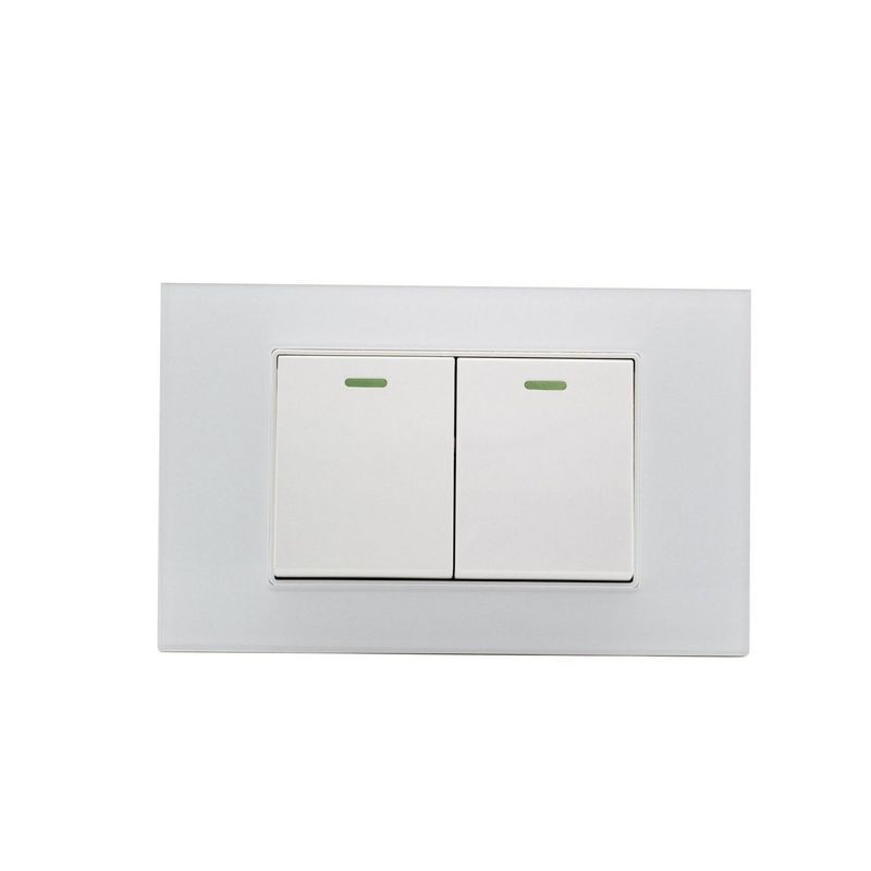 HALUX - Interruptor Doble Halux Polaris Blanco