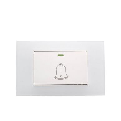 Pulsador Timbre Polaris Blanco