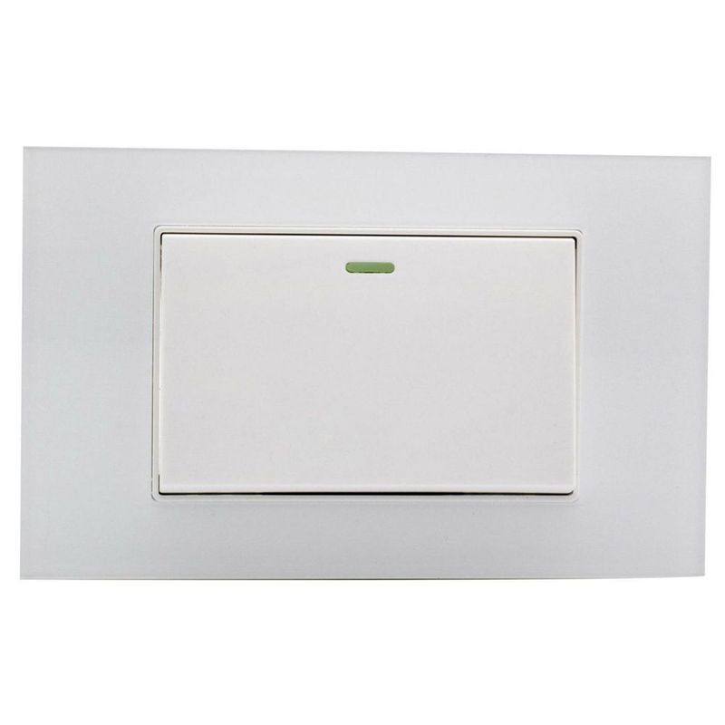 HALUX - Conmutador Simple Polaris Blanco