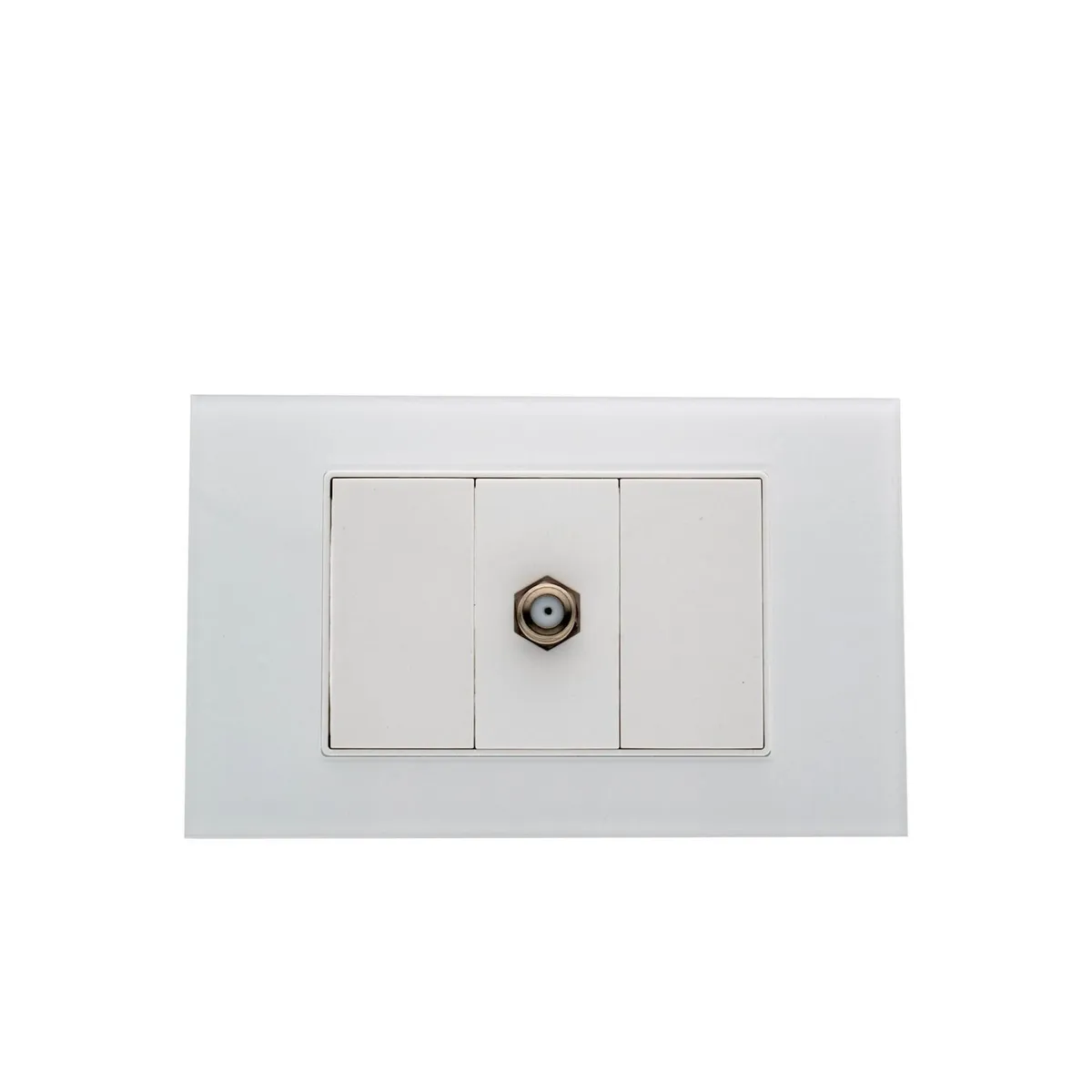 HALUX - Toma Coaxial TV Polaris Blanco