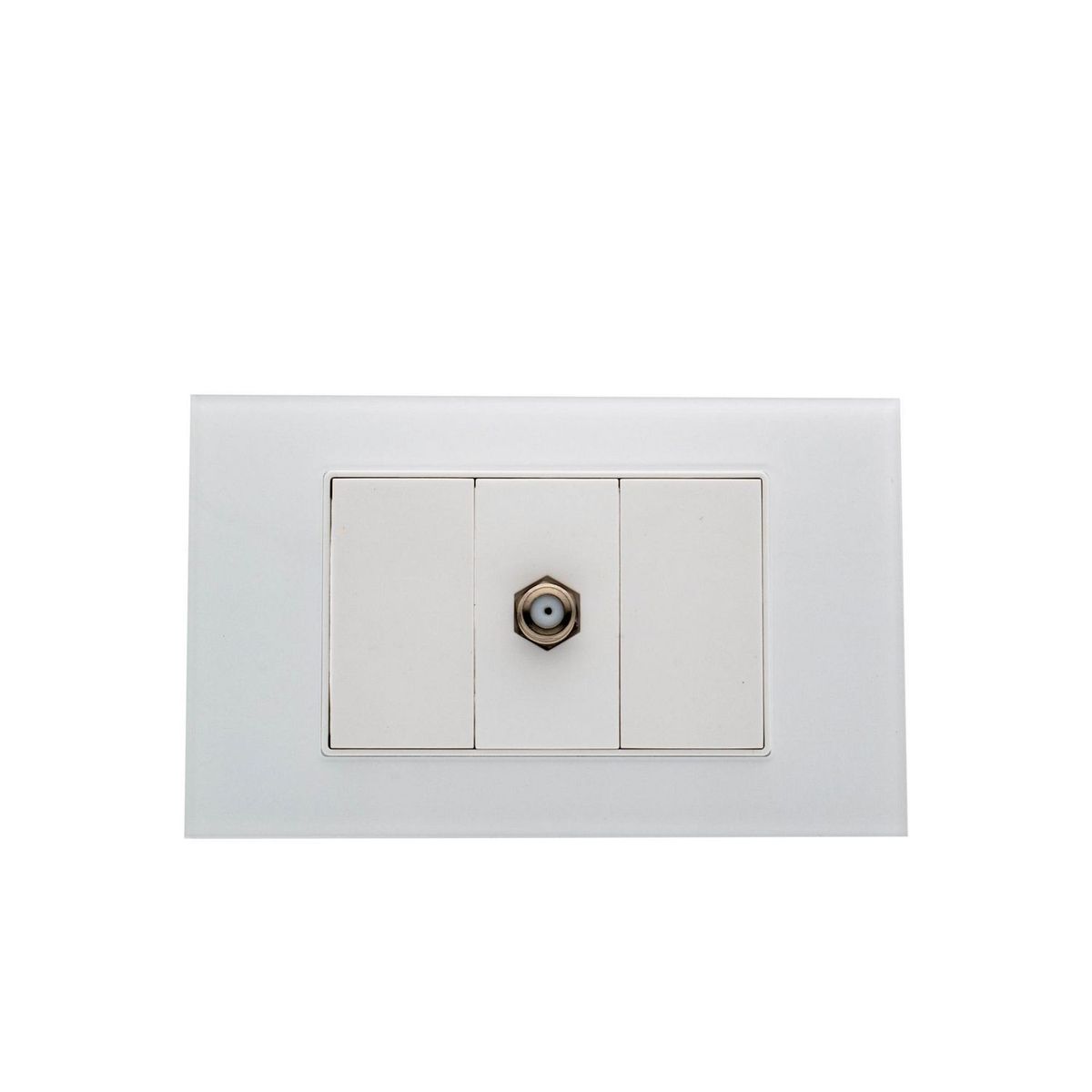 HALUX - Toma Coaxial TV Polaris Blanco