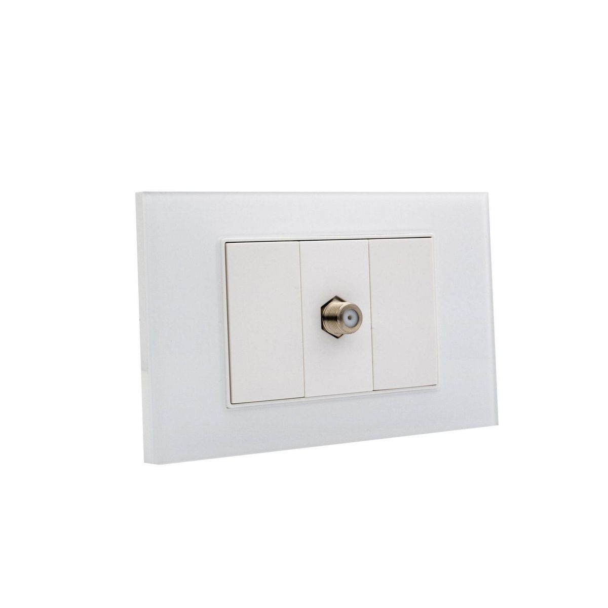 HALUX - Toma Coaxial TV Polaris Blanco