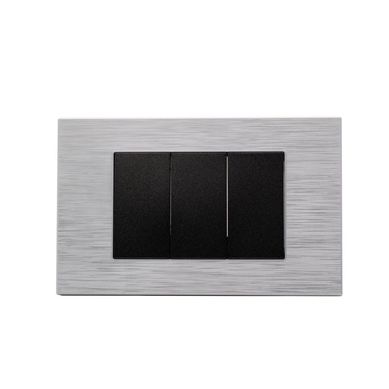 Tapa Ciega Andromeda Metalico Negro