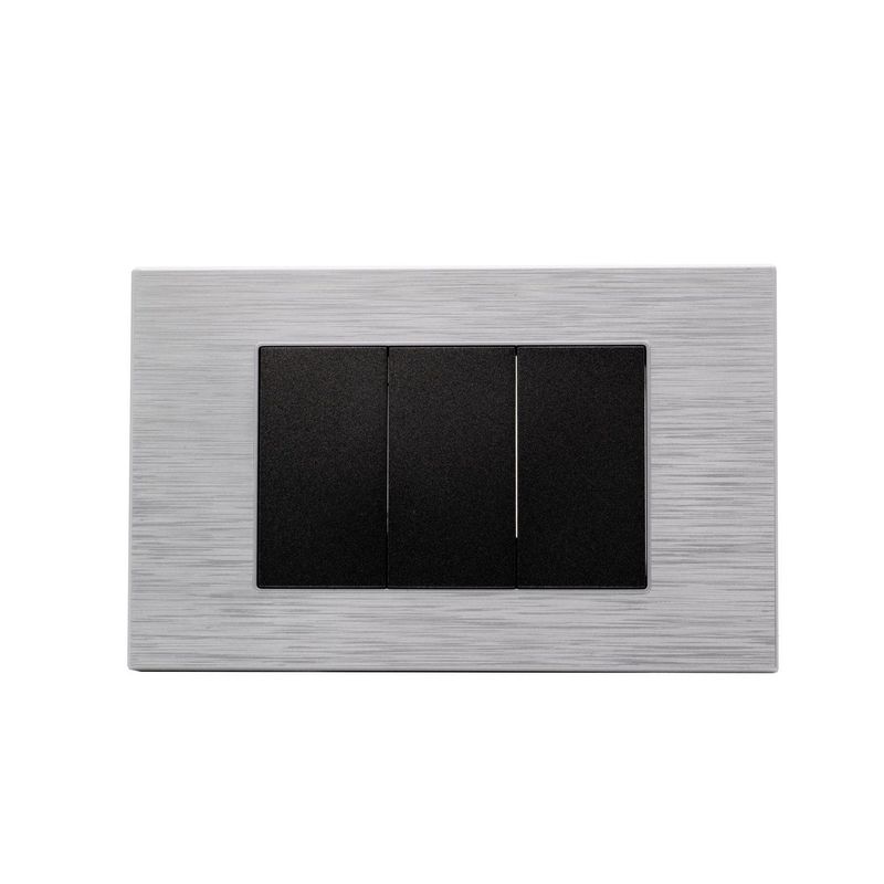 HALUX - Tapa ciega Halux Andromeda Metalico Negro