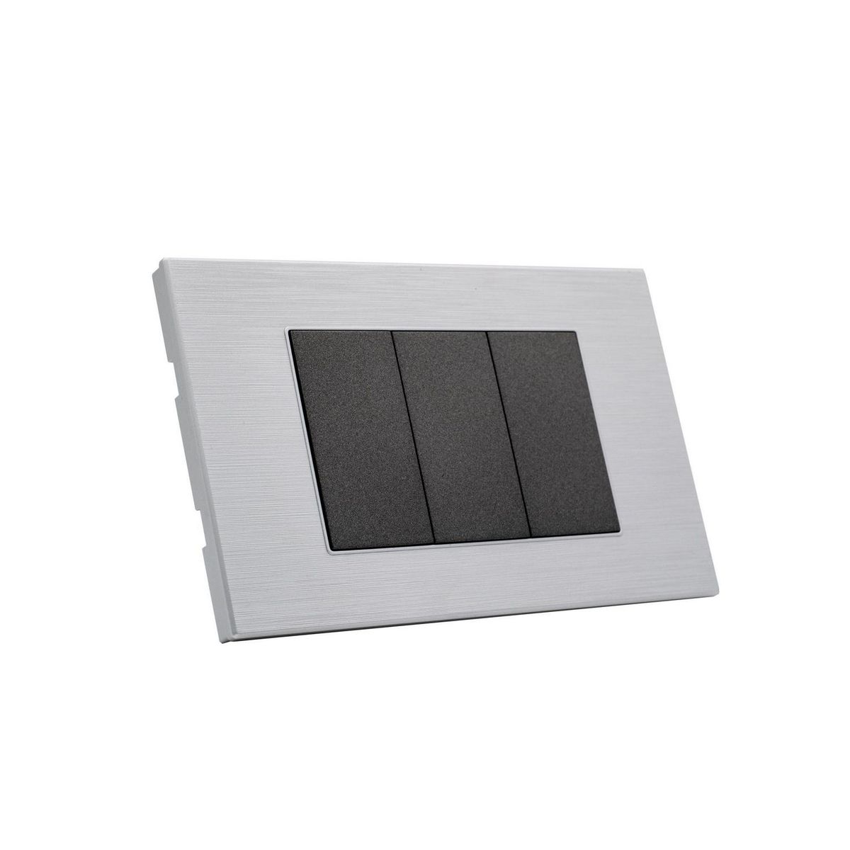 HALUX - Tapa Ciega Andromeda Metalico Negro