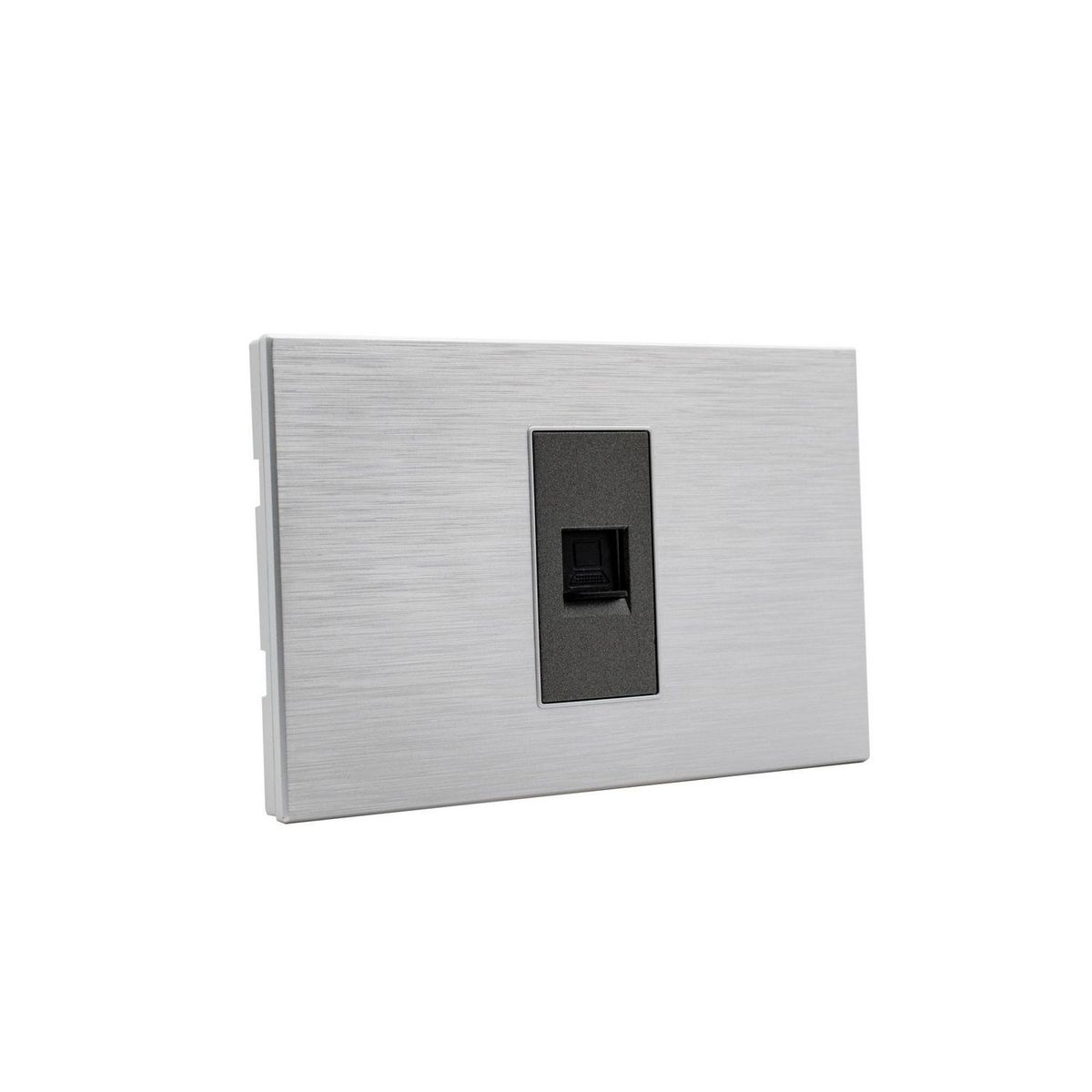 HALUX - Toma Internet RJ45 Andromeda Metalico Negro