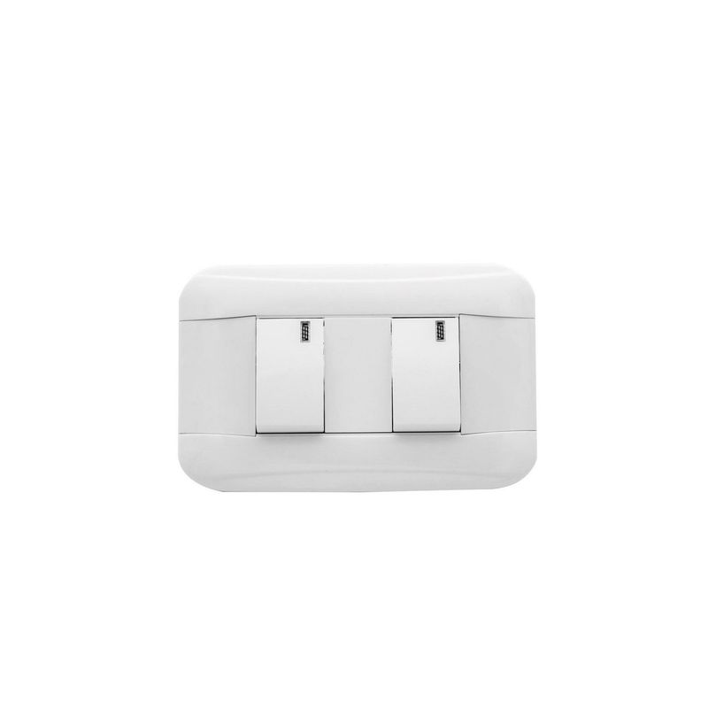 HALUX - Interruptor Doble Halux Phoenix Blanco
