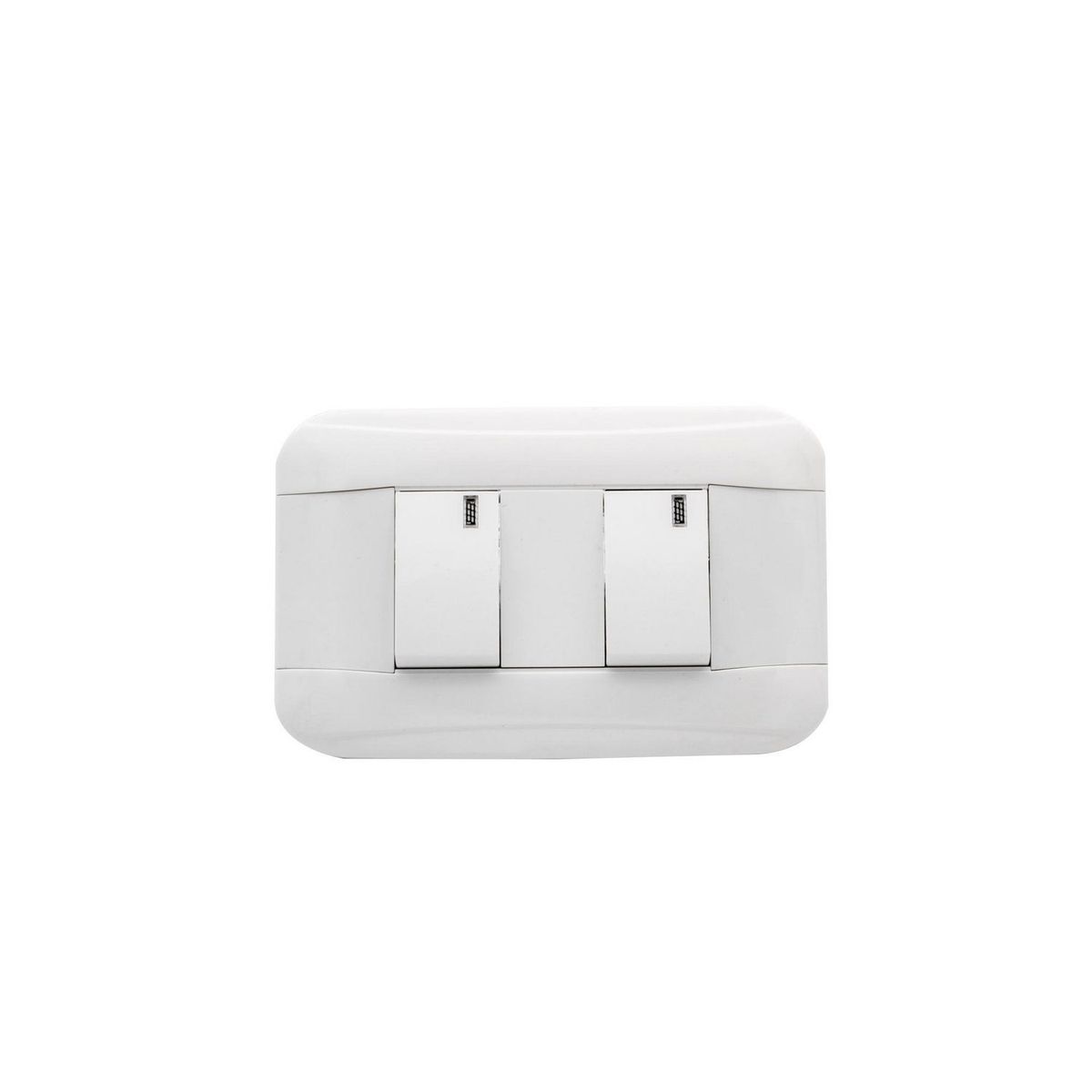 HALUX - Conmutador Doble Phoenix Blanco