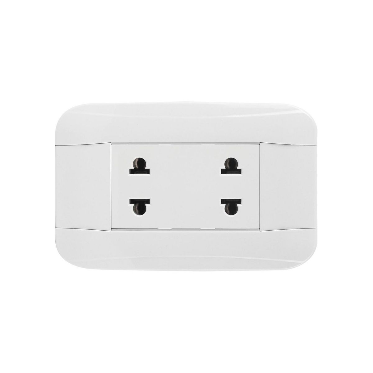 HALUX - Tomacorriente Doble Phoenix Blanco