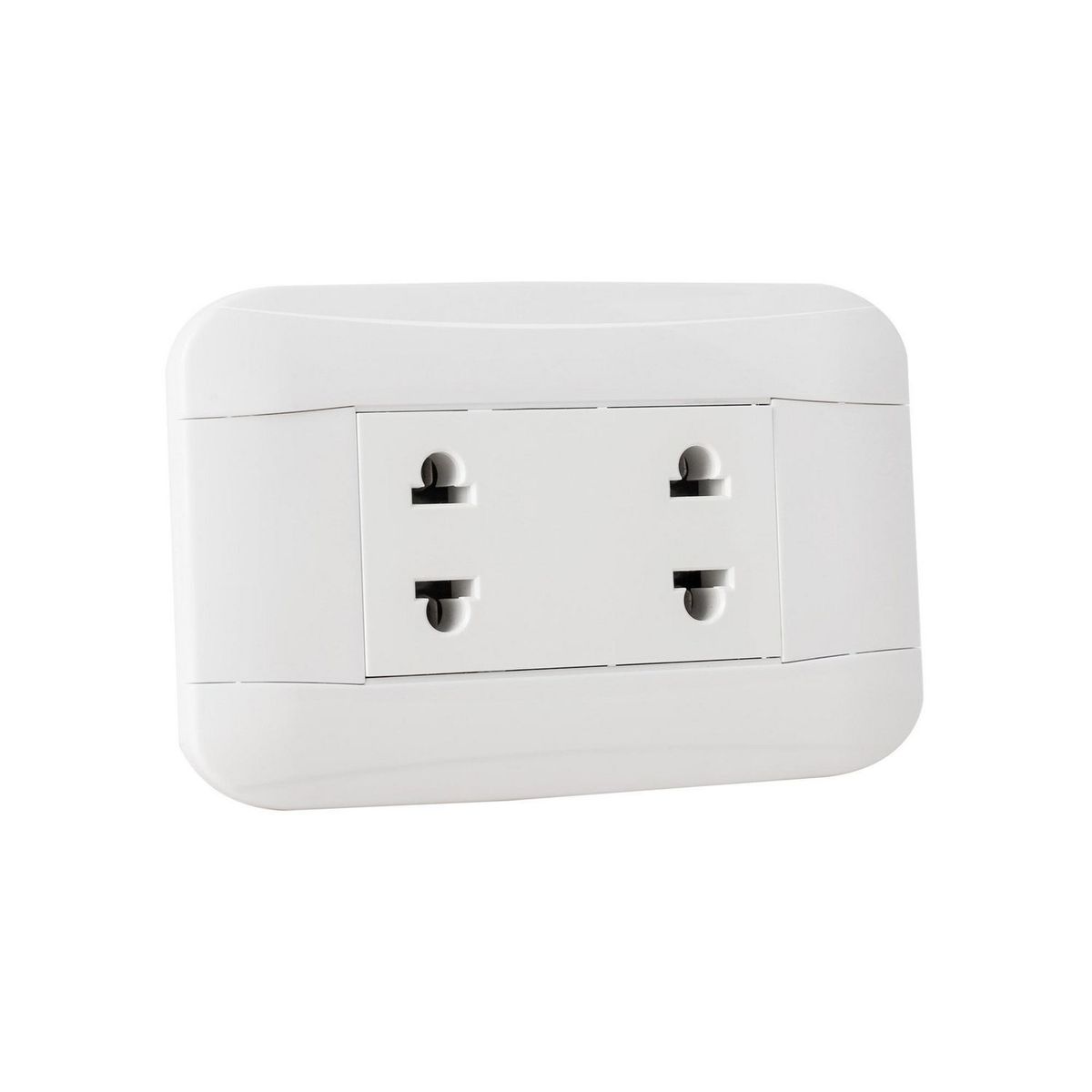 HALUX - Tomacorriente Doble Phoenix Blanco