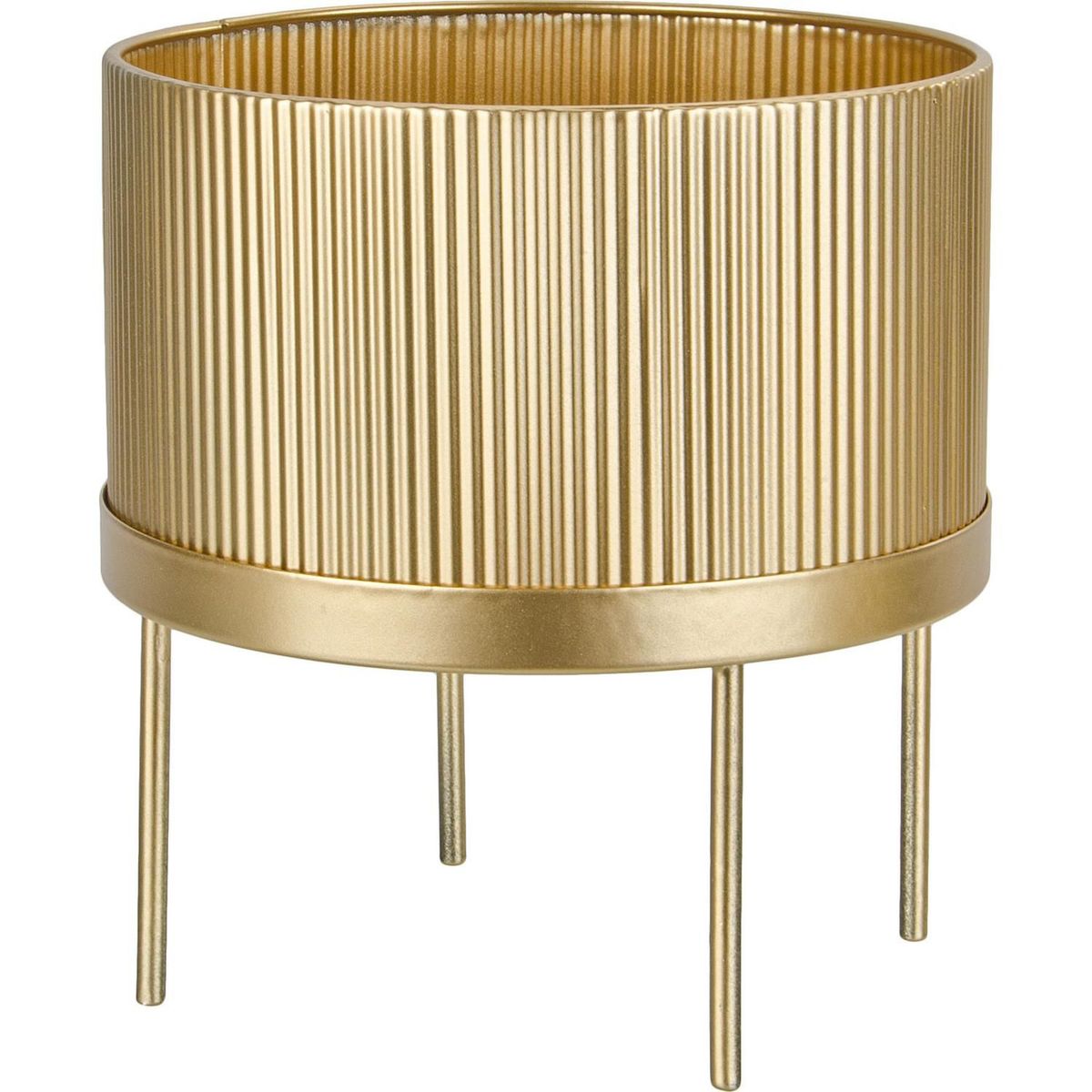 JUST HOME COLLECTION - Portavela Decorativa Metal Dorado 22x15cm