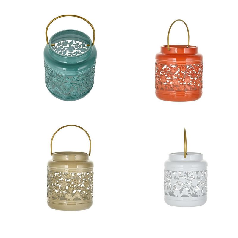 JUST HOME COLLECTION - Portavela Decorativa Metal Multicolor 13cm