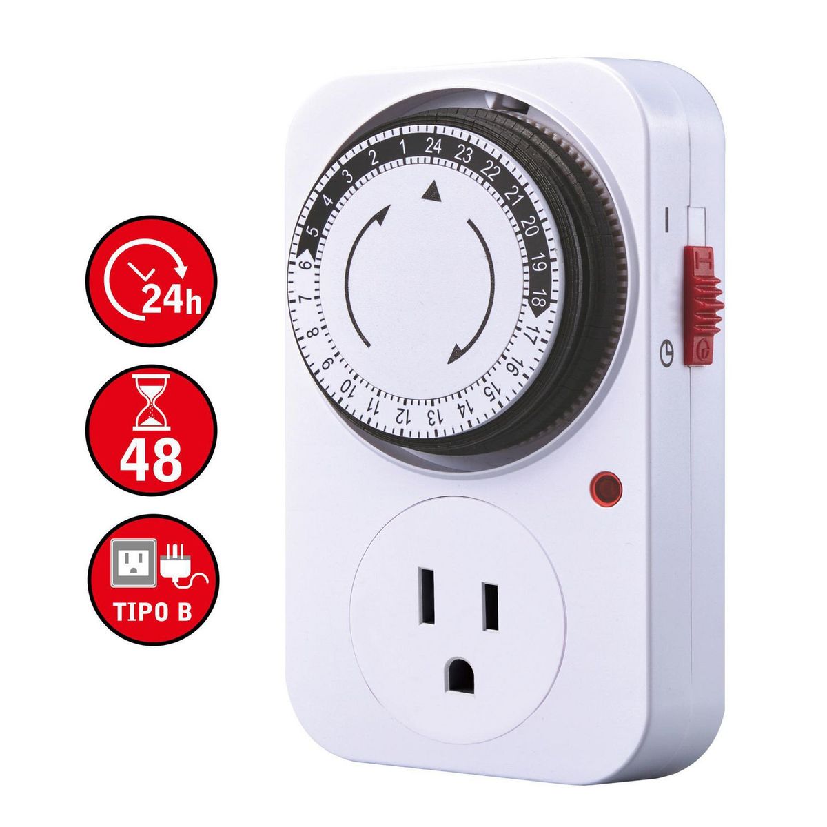 HALUX - Temporizador Mecánico 24 Horas 10A 220V