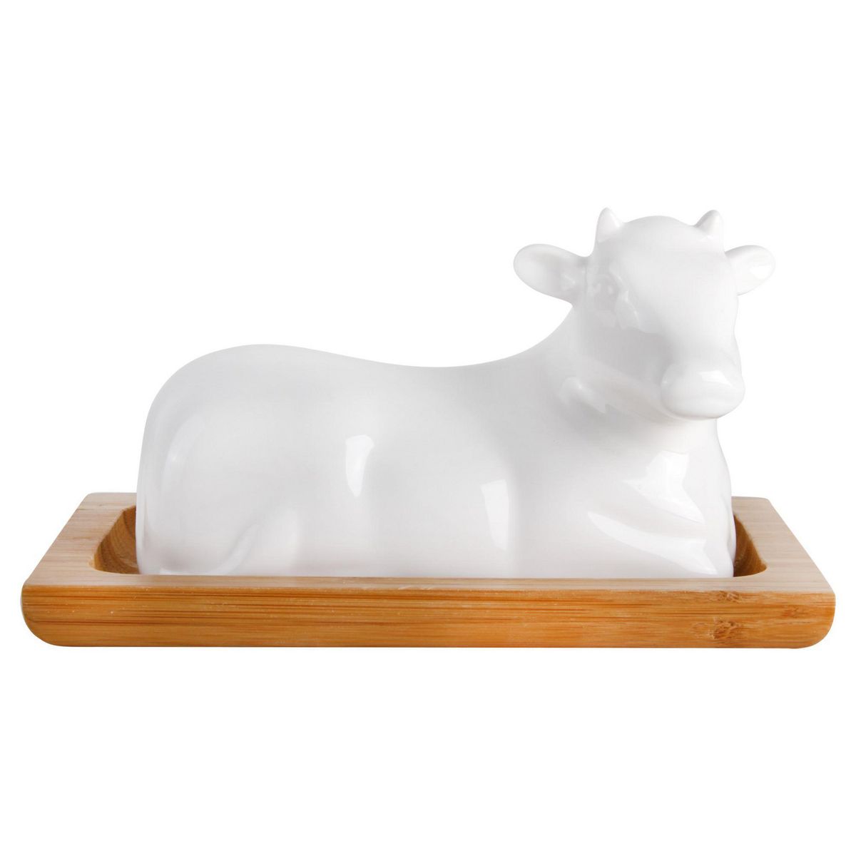 JUST HOME COLLECTION - Mantequillera Porcelana Vaca
