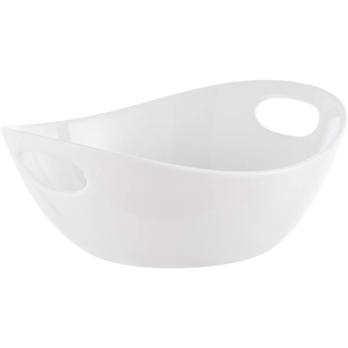 JUST HOME COLLECTION - Fuente con Asa Pequeña Blanco