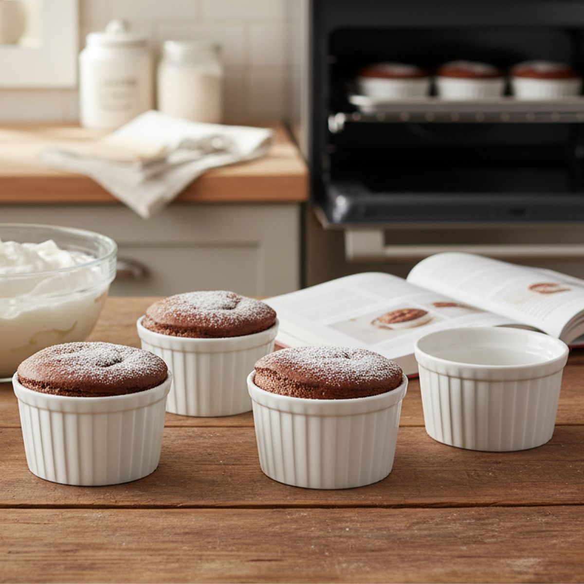 JUST HOME COLLECTION - Set 4 Bowls Cerámica Blanco