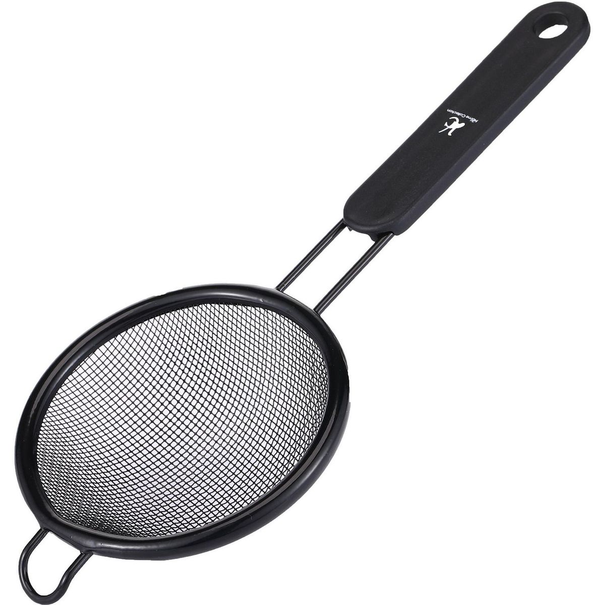 JUST HOME COLLECTION - Colador Plástico Con Mango 8cm Negro