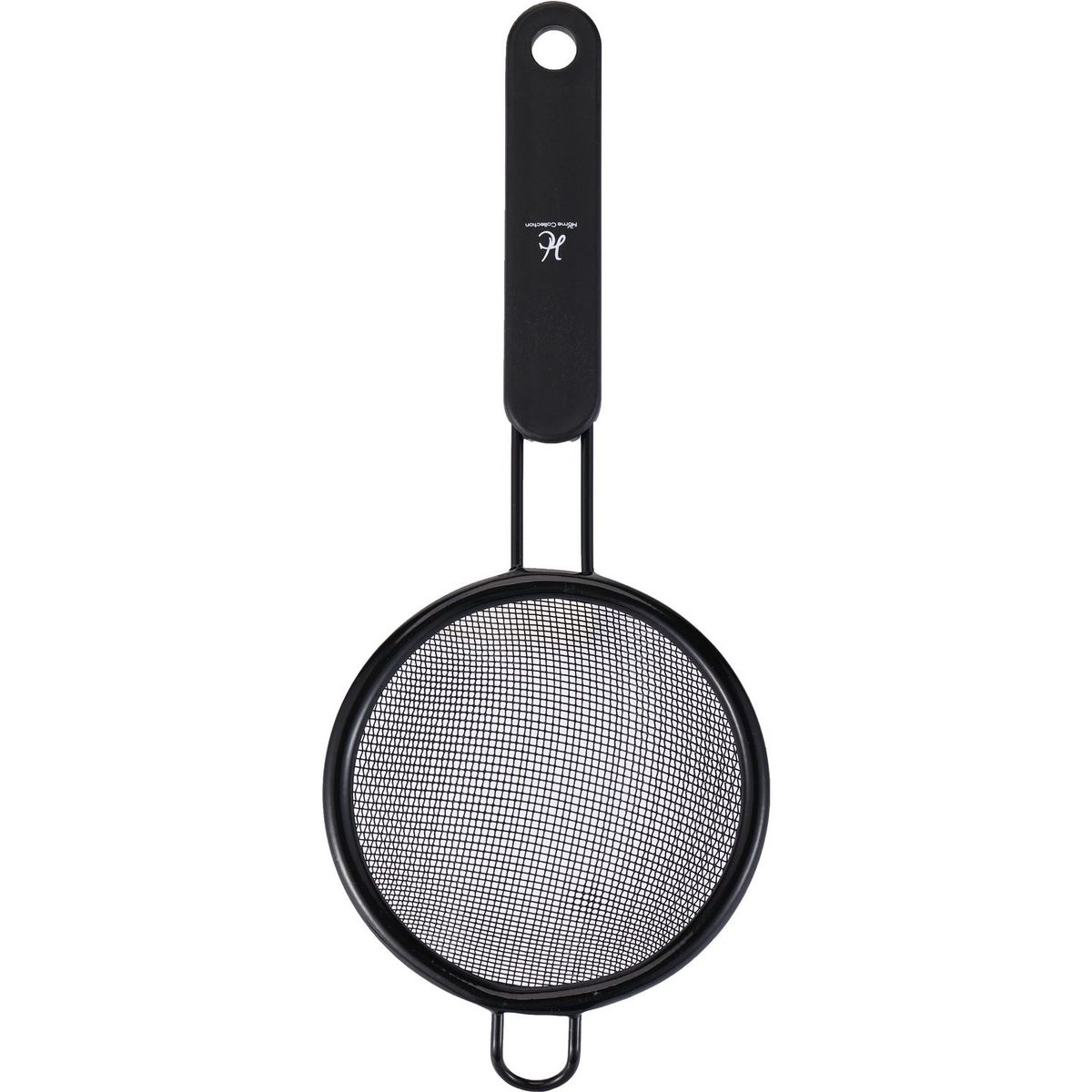 JUST HOME COLLECTION - Colador Plástico Con Mango 8cm Negro