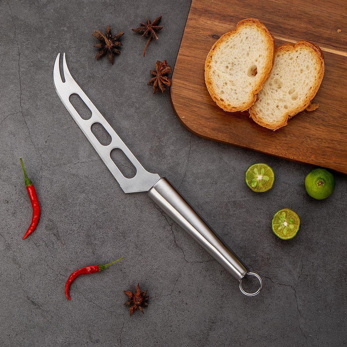 JUST HOME COLLECTION - Cuchillo para Queso Acero Inoxidable