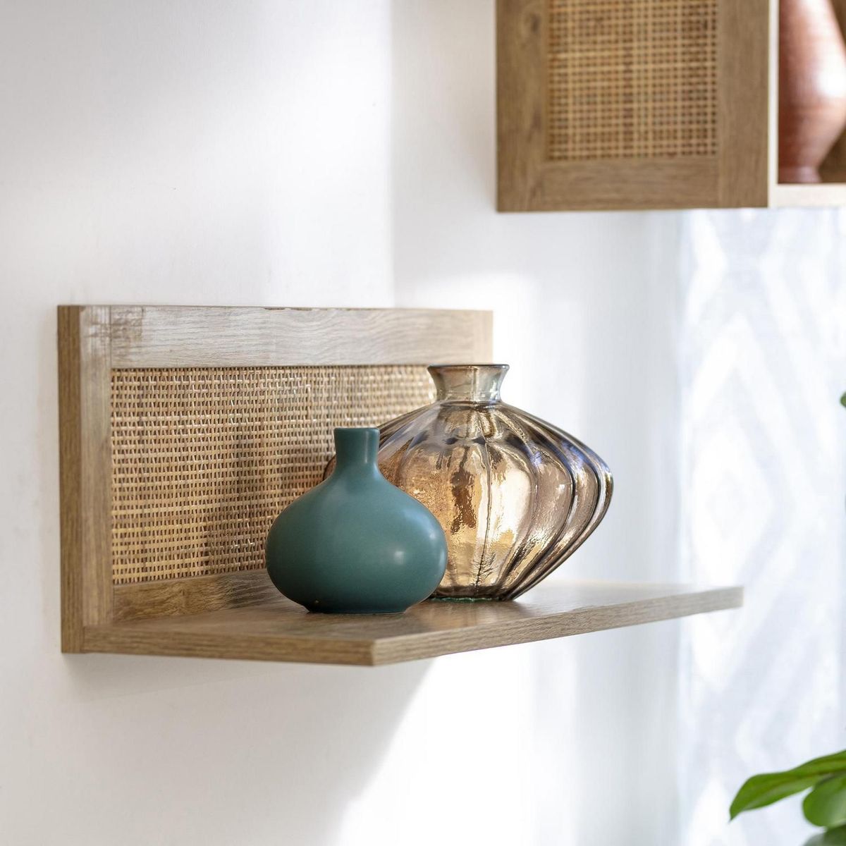 JUST HOME COLLECTION - Repisa Mad Rattan Tejido 20X60X20