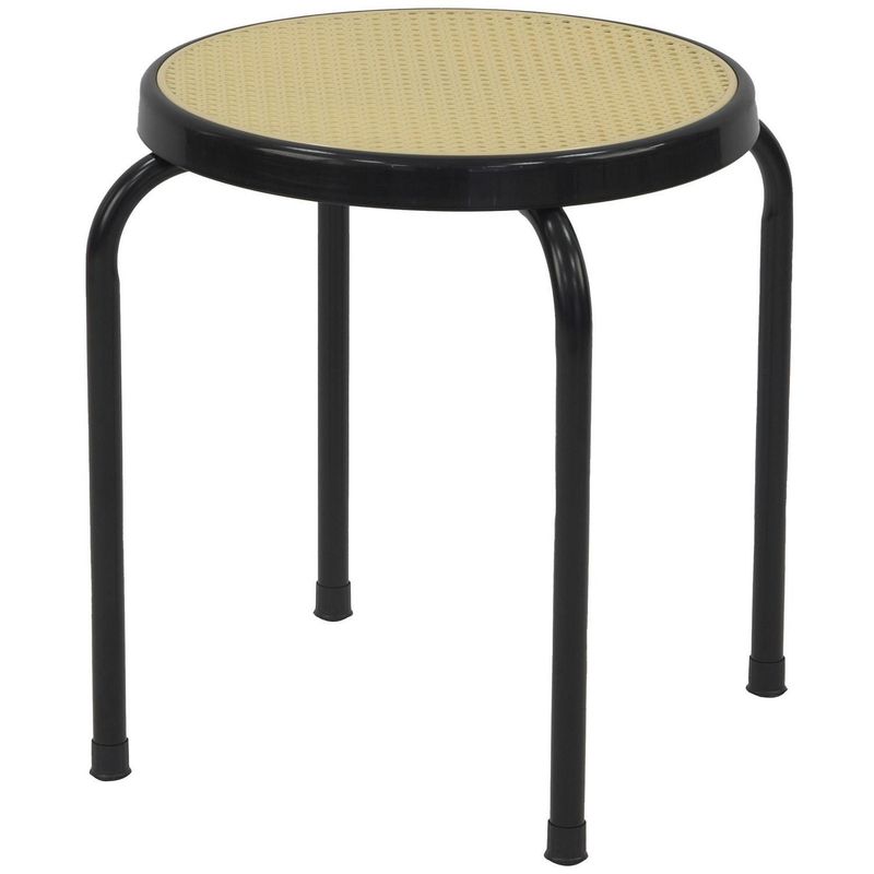 JUST HOME COLLECTION - Banco Metal Nat/Negro