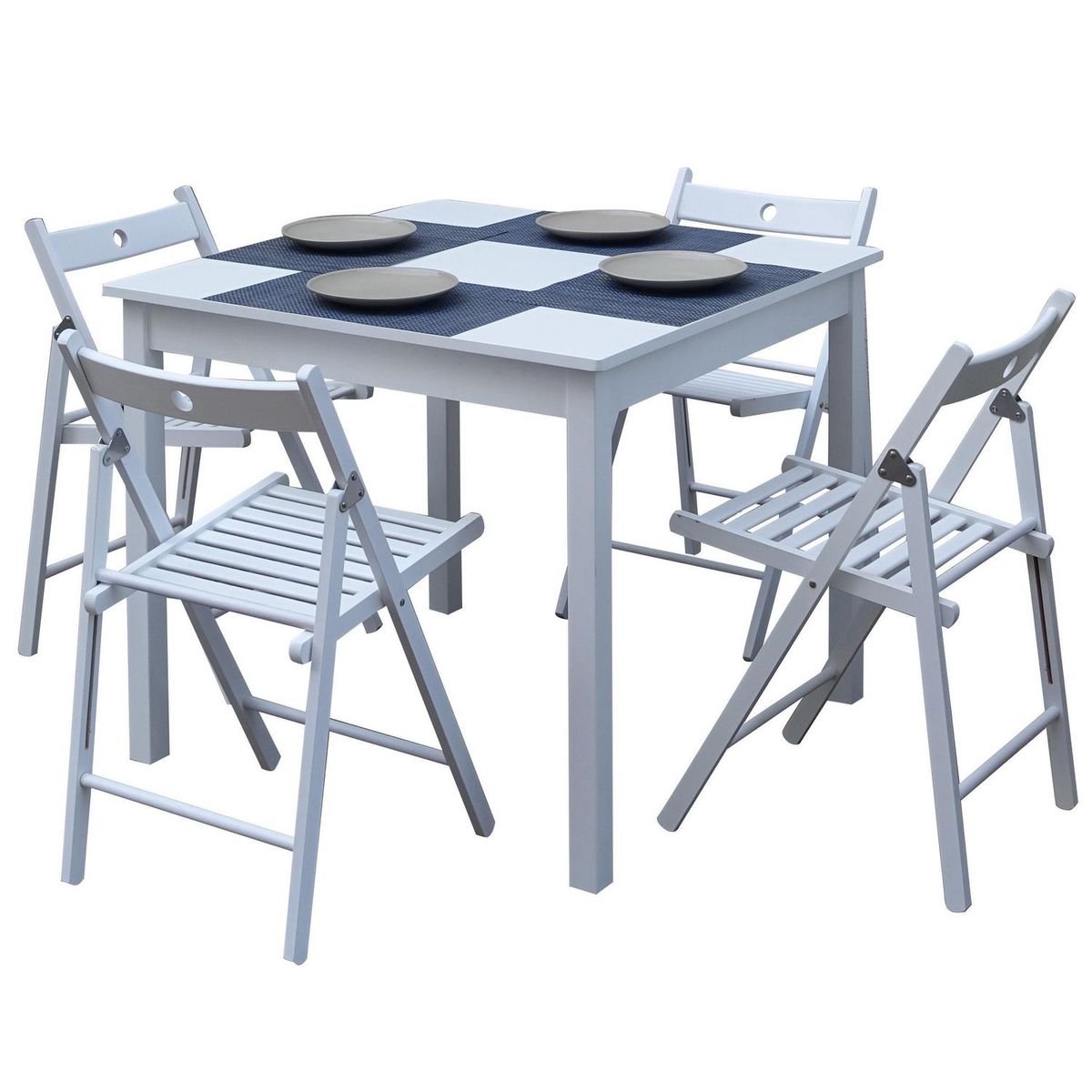 JUST HOME COLLECTION - Mesa de Comedor madera Blanco