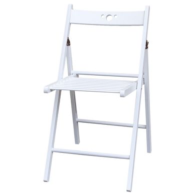 Silla de Comedor plegable madera Blanco