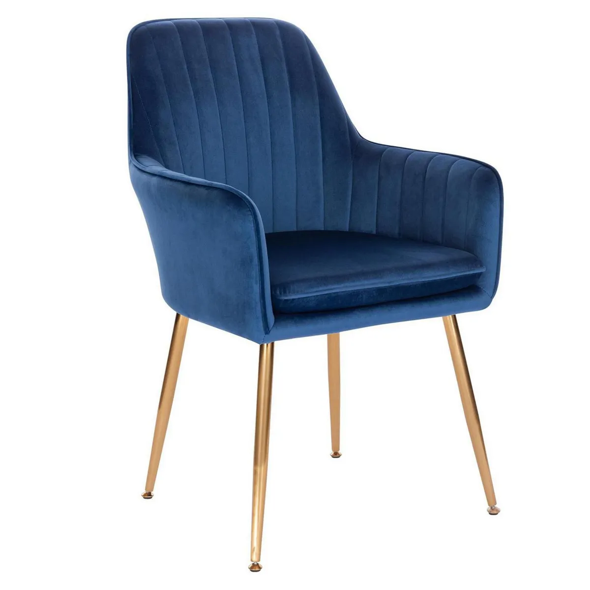 JUST HOME COLLECTION - Silla Jaca Velvet Azul