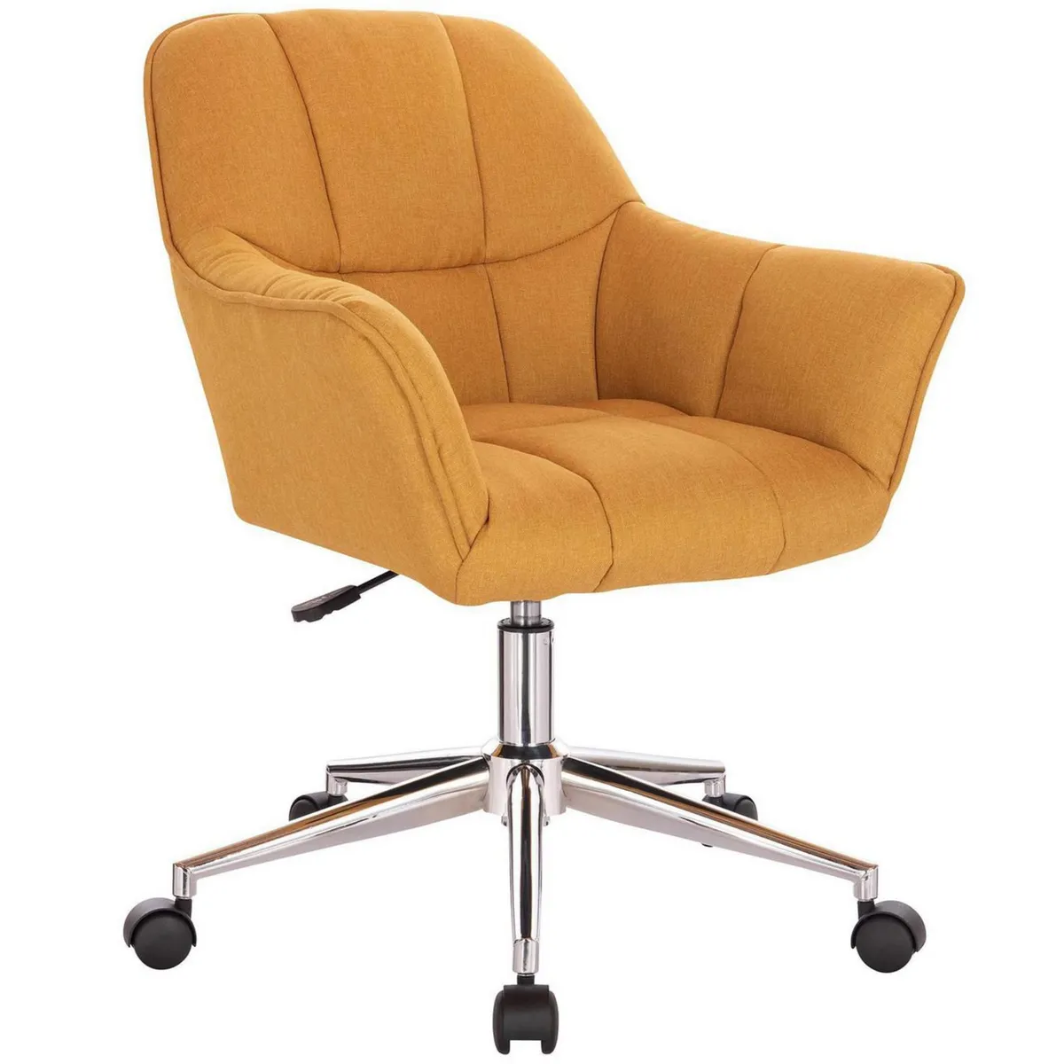 JUST HOME COLLECTION - Silla PC Tela Mostaza