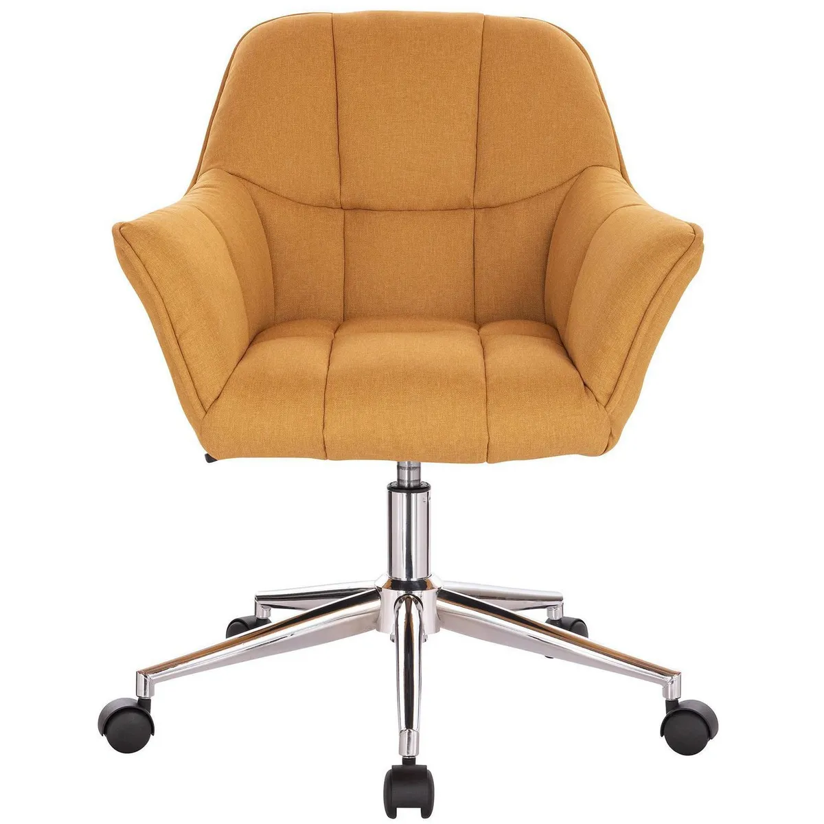 JUST HOME COLLECTION - Silla PC Tela Mostaza