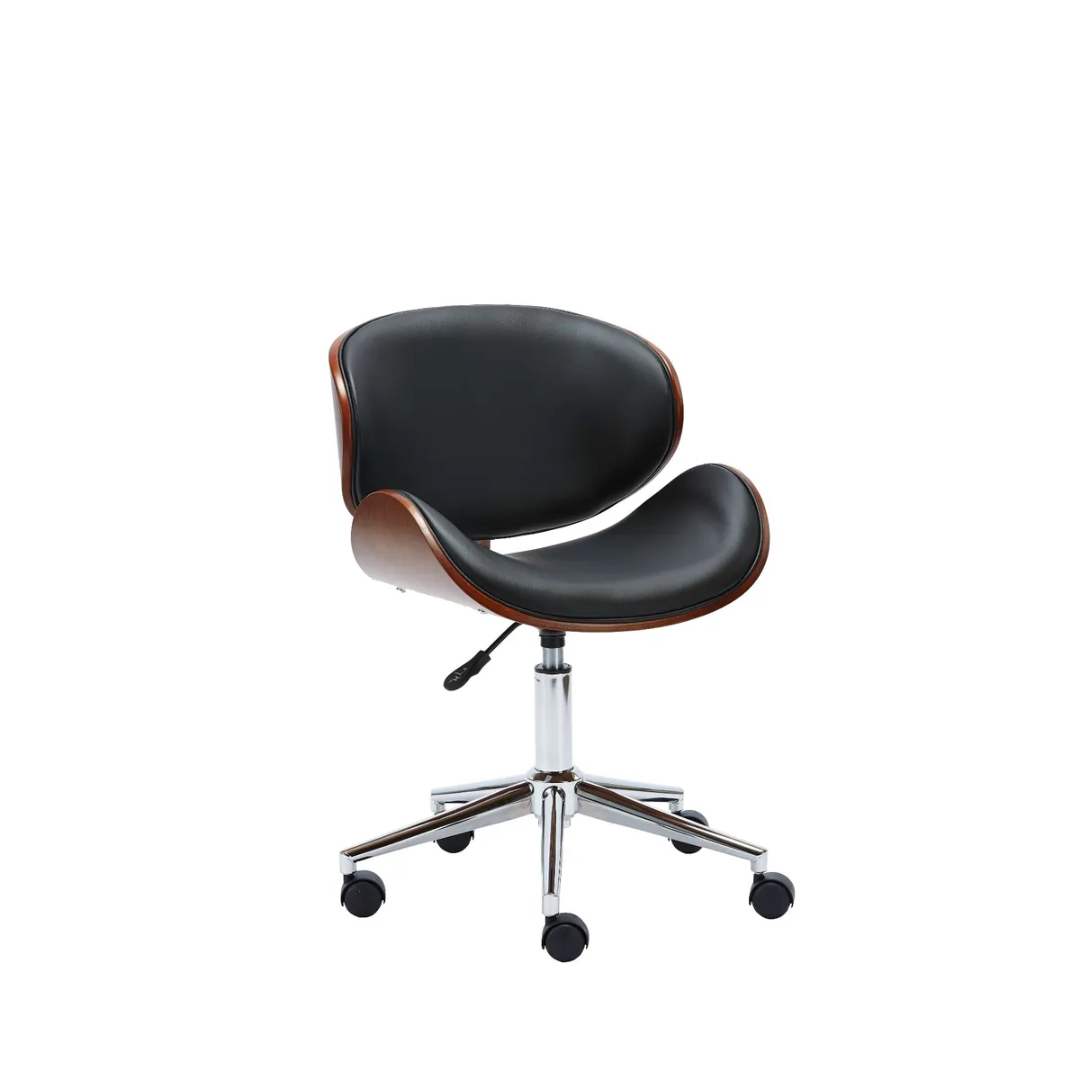 JUST HOME COLLECTION - Silla de Escritorio madera Madrid Negro